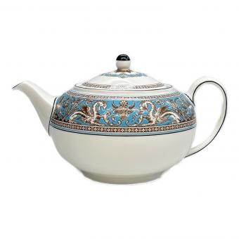 Wedgwood (ウェッジウッド) ティーポット フロレンティーン・ターコイズ