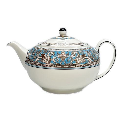 Wedgwood (ウェッジウッド) ティーポット フロレンティーン・ターコイズ