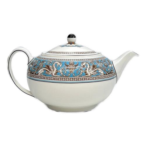 Wedgwood (ウェッジウッド) ティーポット フロレンティーン・ターコイズ