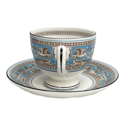 Wedgwood (ウェッジウッド) カップ&ソーサー フロレンティーン・ターコイズ