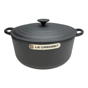 LE CREUSET (ルクルーゼ) 両手鍋 28cm マットブラック ココット・ロンド