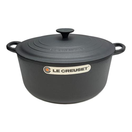 LE CREUSET (ルクルーゼ) 両手鍋 28cm マットブラック ココット・ロンド