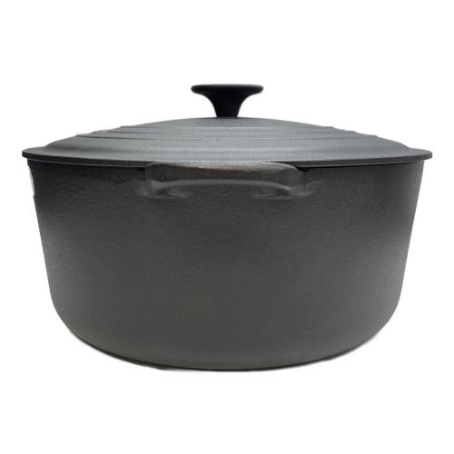 LE CREUSET (ルクルーゼ) 両手鍋 28cm マットブラック ココット・ロンド