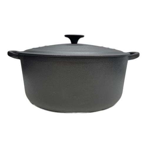 LE CREUSET (ルクルーゼ) 両手鍋 28cm マットブラック ココット・ロンド