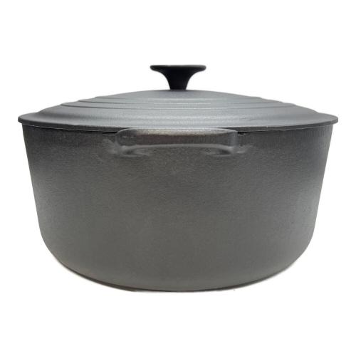 LE CREUSET (ルクルーゼ) 両手鍋 28cm マットブラック ココット・ロンド