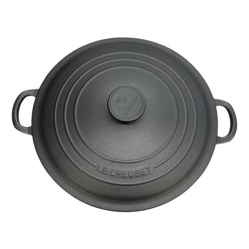 LE CREUSET (ルクルーゼ) 両手鍋 28cm マットブラック ココット・ロンド