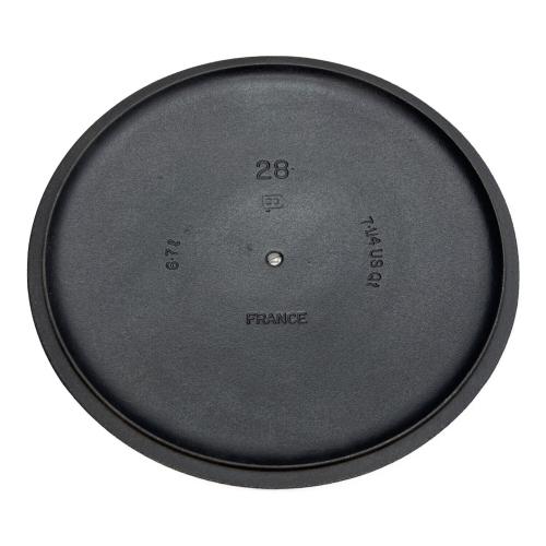 LE CREUSET (ルクルーゼ) 両手鍋 28cm マットブラック ココット・ロンド