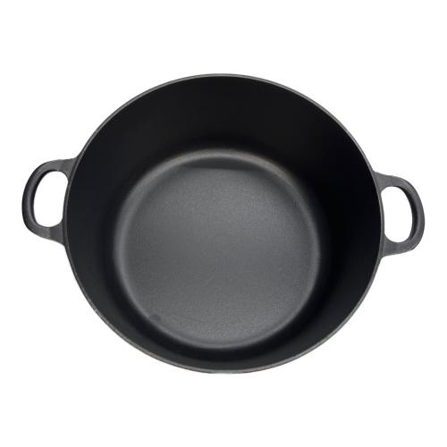 LE CREUSET (ルクルーゼ) 両手鍋 28cm マットブラック ココット・ロンド