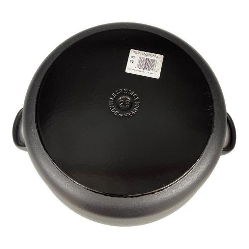 LE CREUSET (ルクルーゼ) 両手鍋 28cm マットブラック ココット・ロンド