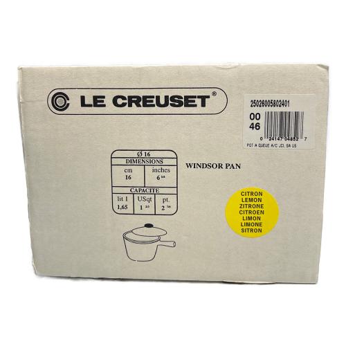 LE CREUSET (ルクルーゼ) ソースパン シトロンレモン ウィンザーポット 16cm
