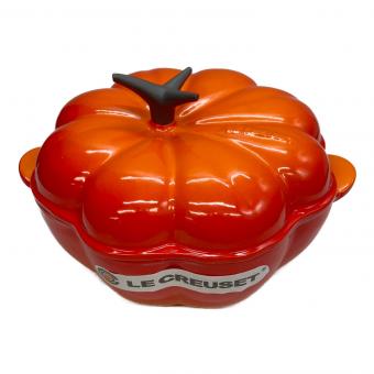 LE CREUSET (ルクルーゼ) 両手鍋 SIZE 22cm オレンジ パンプキン・ココット