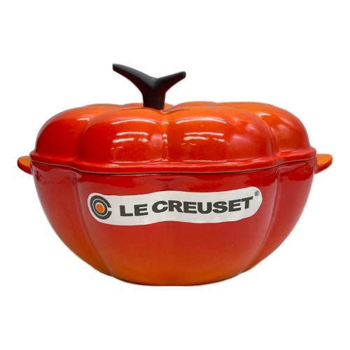 LE CREUSET (ルクルーゼ) 両手鍋 SIZE 22cm オレンジ パンプキン・ココット