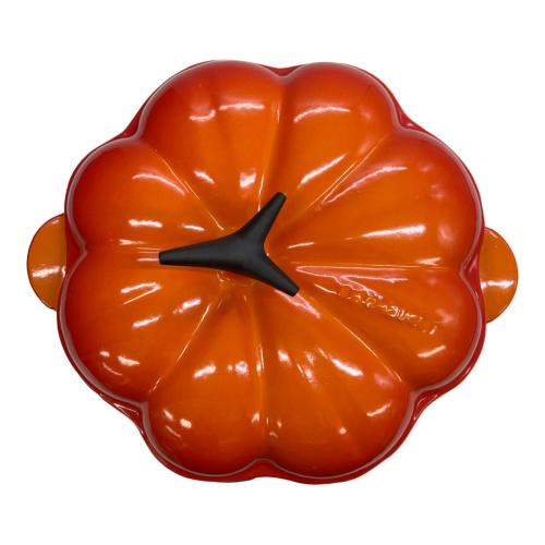 LE CREUSET (ルクルーゼ) 両手鍋 SIZE 22cm オレンジ パンプキン・ココット