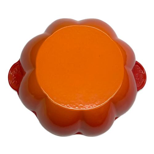 LE CREUSET (ルクルーゼ) 両手鍋 SIZE 22cm オレンジ パンプキン・ココット