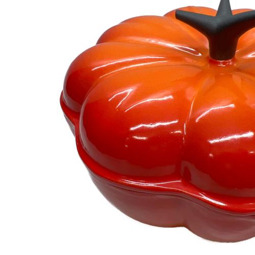 LE CREUSET (ルクルーゼ) 両手鍋 SIZE 22cm オレンジ パンプキン・ココット