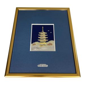 銀細工アートフレーム 五重塔 武比古 SILVER999