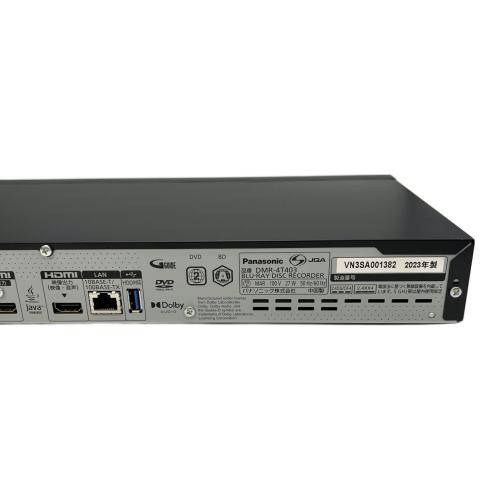Blu-rayレコーダー 4Kディーガ DMR-4T403 2023年製
