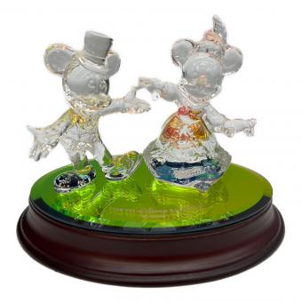 ミッキーマウス＆ミニーマウス クリスタルフィギュア