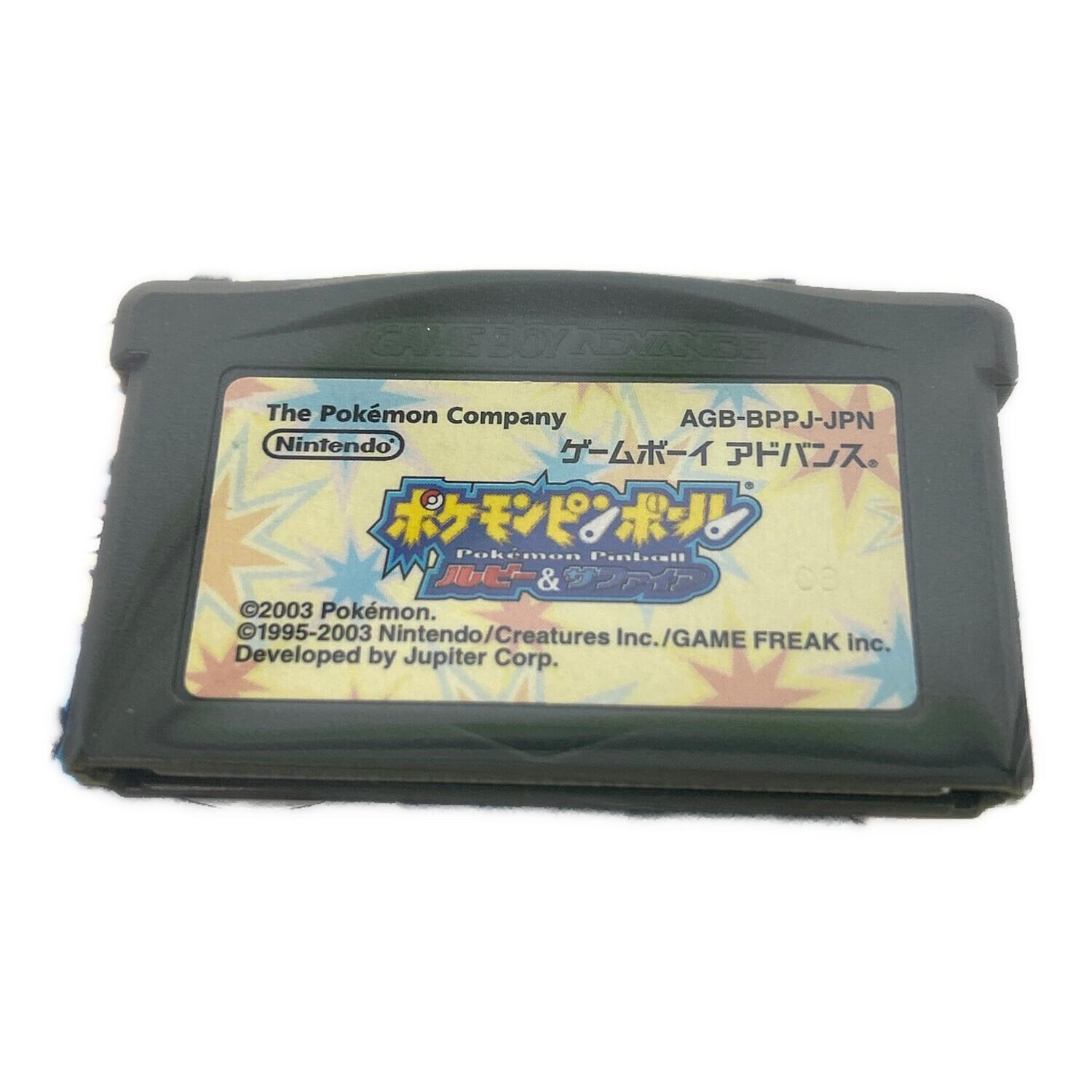 ポケモンピンボール ルビー＆サファイア ゲームボーイアドバンス用