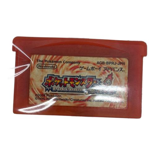 ポケットモンスター ファイアレッド ゲームボーイアドバンス用ソフト