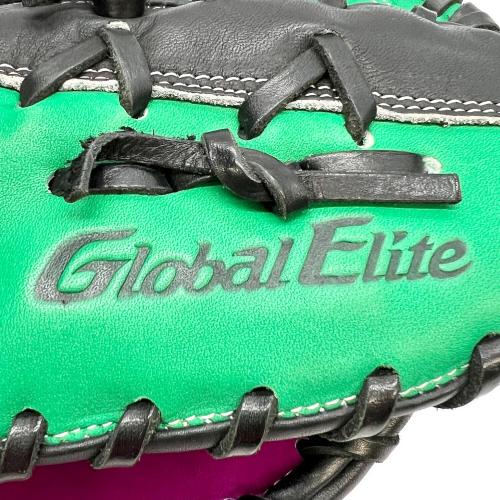 Global Elite ファーストミット 軟式グローブ 32600 グリーン×パープル