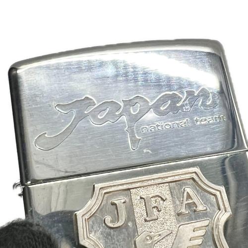 ZIPPO スターリングシルバー JFA サッカー日本代表モデル 「シリアルNo.0124」 1997年