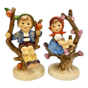 フンメル人形 リンゴの木の少年 HUM142(TMK-5) 少女 HUM141(TMK-7) 2体セット
