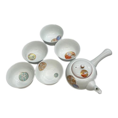 深川製磁 (フカガワセイジ) 茶器セット 寿赤絵 急須茶器揃