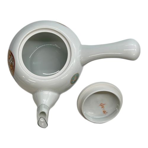 深川製磁 (フカガワセイジ) 茶器セット 寿赤絵 急須茶器揃