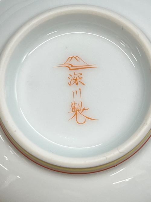 深川製磁 (フカガワセイジ) 茶器セット 寿赤絵 急須茶器揃