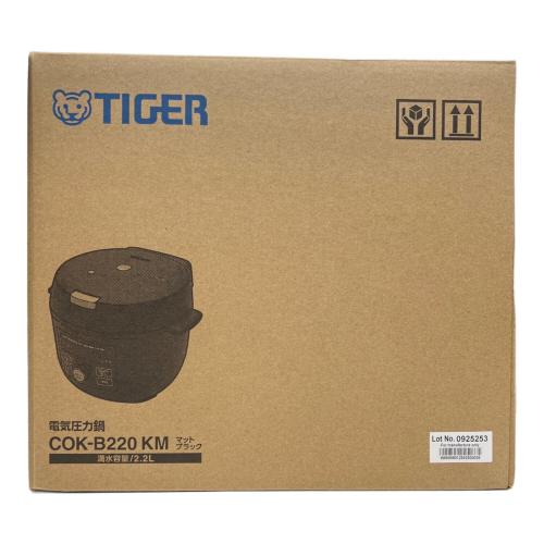 電気圧力鍋 TIGER COOKPOT COK B220 マットブラック
