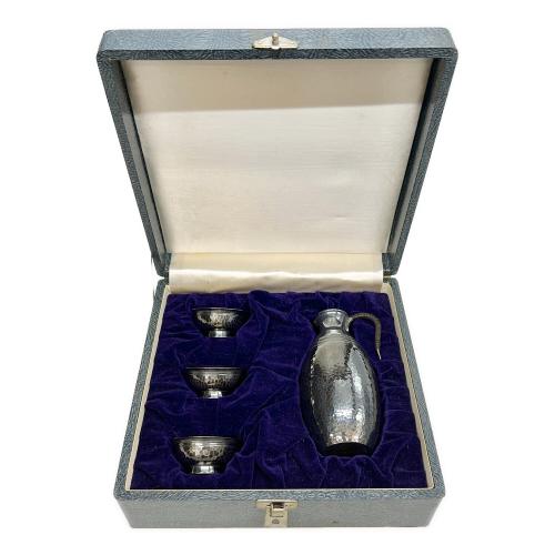 銀酒器揃 徳利 猪口 総重量131.4