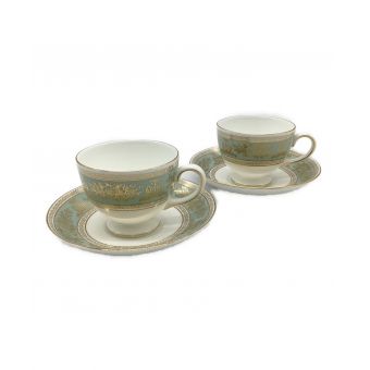 Wedgwood (ウェッジウッド) カップ&ソーサー コロンビア・セージグリーン 2Pセット