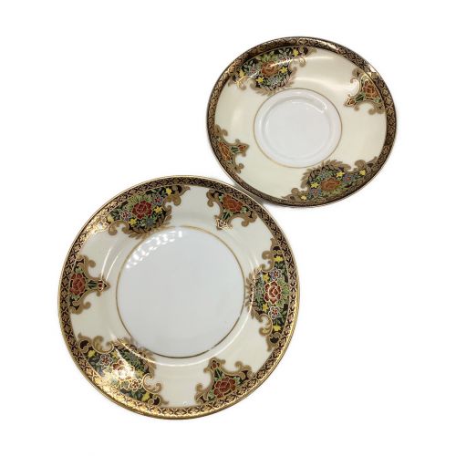 オールド Noritake カップ&ソーサー/ケーキプレート 日本製 1906～1925年頃 Noritake-マルキ印 英国輸出用  ブルー