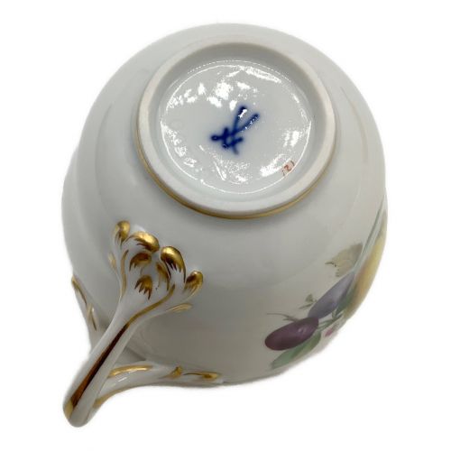 Meissen (マイセン) デミタスカップ 梨 葡萄模様 ヨゴレ