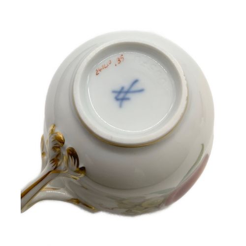 Meissen (マイセン) カップ 桃 マスカット模様 ヨゴレ有