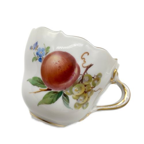 Meissen (マイセン) カップ 桃 マスカット模様 ヨゴレ有