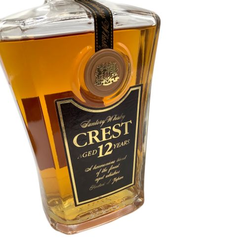 サントリー ジャパニーズ 750ml CREST 12年 未開封 日本