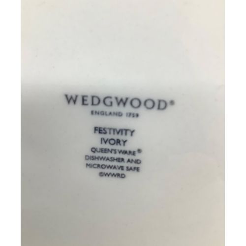Wedgwood (ウェッジウッド) プレート&カップセット FESTIVITY IVORY プレート2・カップ2