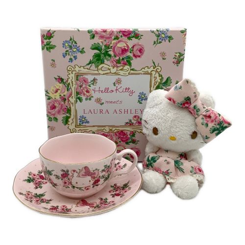 HELLO KITTY×LAURA ASHLEY キャラクターグッズ カップ&ソーサーセット