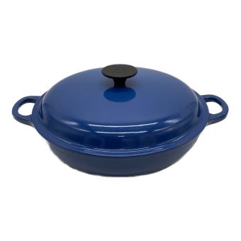 LE CREUSET (ルクルーゼ) 鍋 SIZE 26cm ブルー BUFFET CASSEROLE