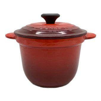 LE CREUSET (ルクルーゼ) 鍋 レッド 未使用品 インナーリッド付き COCOTTE EVERY 18