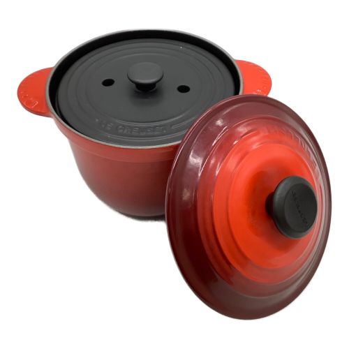 LE CREUSET (ルクルーゼ) 鍋 レッド 未使用品 インナーリッド付き COCOTTE EVERY 18｜トレファクONLINE