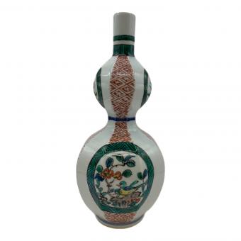 一輪挿し 古九谷 角福 色絵