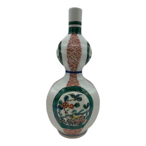 一輪挿し 古九谷 角福 色絵