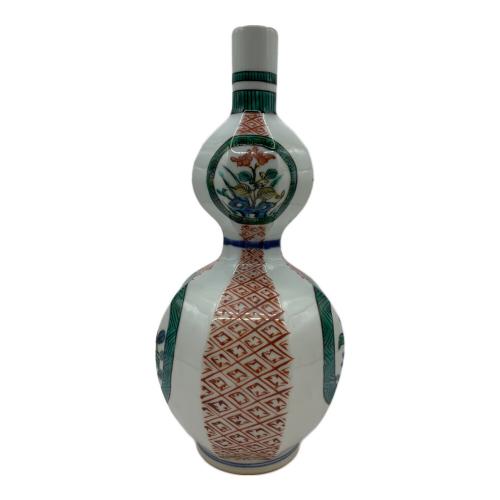 一輪挿し 古九谷 角福 色絵