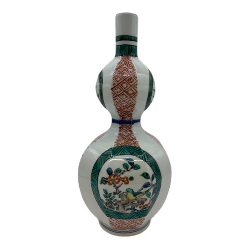 一輪挿し 古九谷 角福 色絵