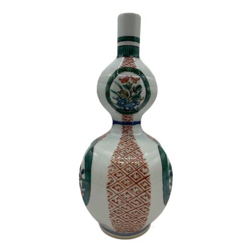 一輪挿し 古九谷 角福 色絵