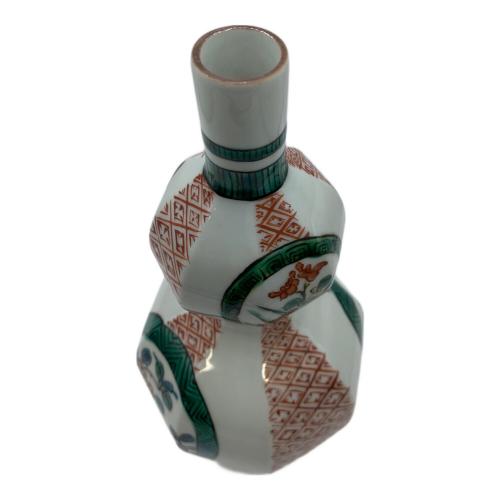 一輪挿し 古九谷 角福 色絵