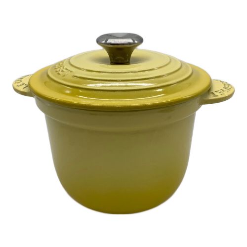 LE CREUSET (ルクルーゼ) 両手鍋 イエロー